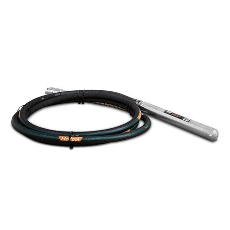 flextool flexshaft concrete vibrator steel tip mm  ft unit