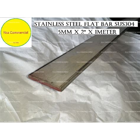 stainless steel flat bar mm      meter length  mill