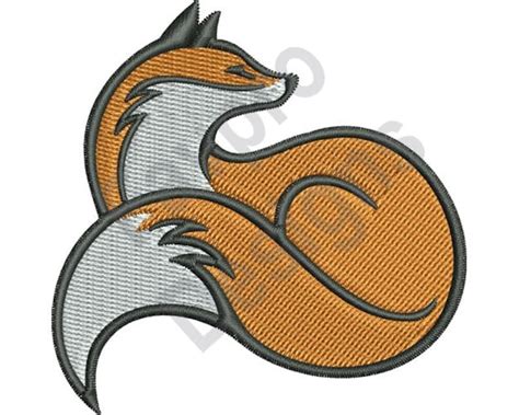 Wild Fox Machine Embroidery Design Etsy