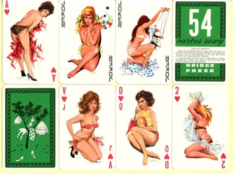 Spielkarten Playing Cards Erotic Sexy Nude Pin Up F J Hodges Paris