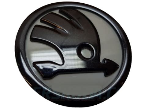 Skoda Karoq Heck Logo Emblem Zweifarbig Originalfarben