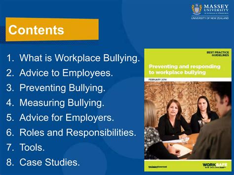 Getting The Most Out Of Worksafe Nzs Workplace Bullying Guidelines Ppt