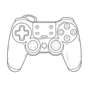 Xbox Controller Drawing Outline