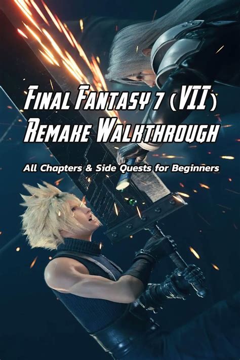 Buy Final Fantasy 7 (VII) Remake Walkthrough: All Chapters & Side Quests for Beginners: Final ...