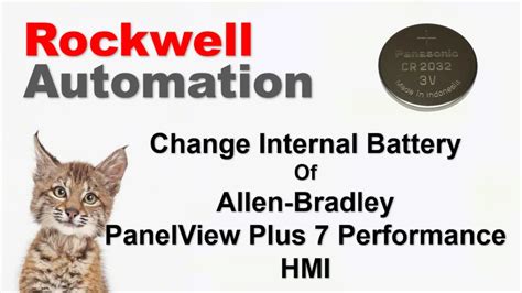 Change Internal Battery Of Allen Bradley PanelView Plus 7 Performance