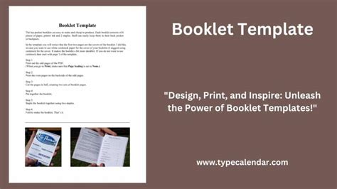 Free Printable Booklet Templates [word Powerpoint]