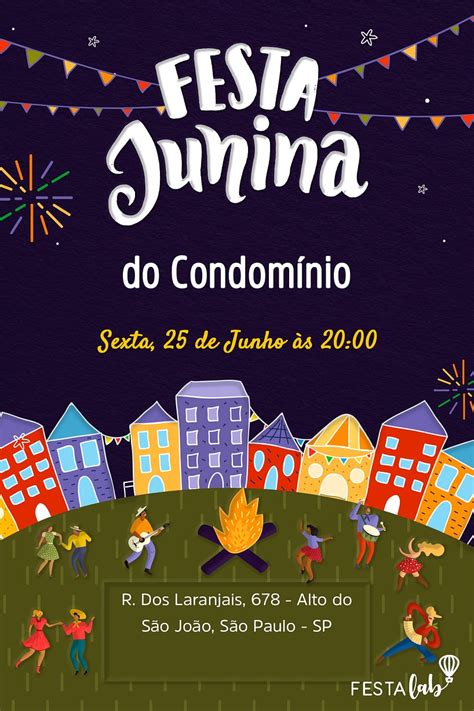 Convite Animado Festa Junina Grátis