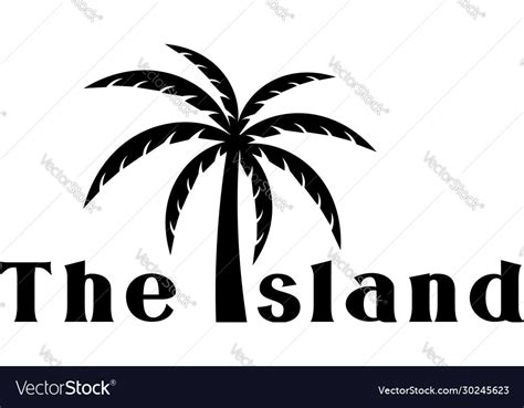 Island logo design Royalty Free Vector Image - VectorStock