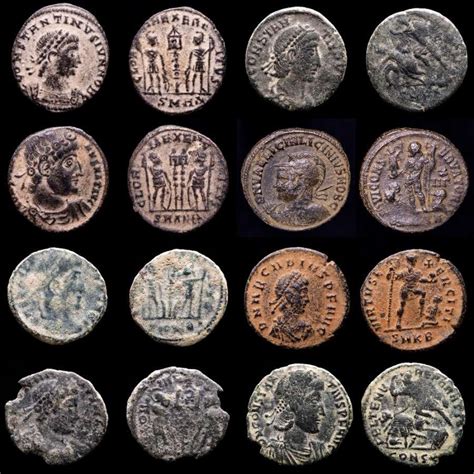 Impero Romano Lot Comprising Eight Ae Coins Antoninianus Follis