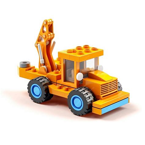 Premium AI Image | Lego construction vehicle with a crane on the back ...