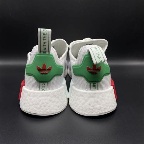 Adidas Originals Nmd R1 Mexico Shoes Hq1434 White Green Red Mens Size 9 Ebay