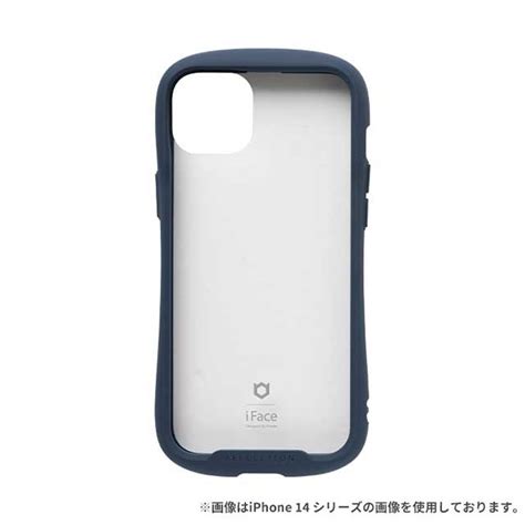 【iphone15 Plus ケース】iface Reflection強化ガラスクリアケース ネイビー Iface Iphoneケース