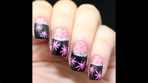 Diy Half Moon Nail Art Beauty Intact Youtube