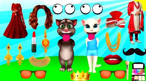 Talking Tom Billu Dulha And Dulhan Ka Funny Makeup Comedy New Animation