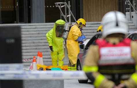 Dramatic Scenes At Department Of Health On Baggot St As Emergency Services Pictured In Hazmat