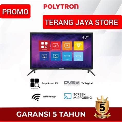 Jual DIGITAL SMART TV POLYTRON 32 32 INCH 32CV1859 CV 1859 YOUTUBE