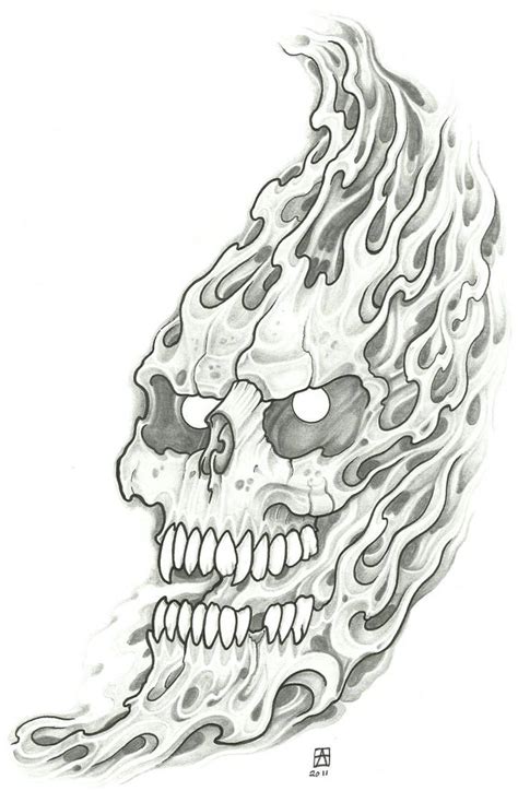 Flaming Skull Tattoo 2011 By Vikingtattoo On Deviantart