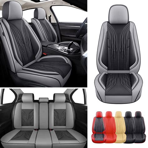 For Subaru Outback Forester Car Seat Cover Front Rear Seat 5 Seats Pu Leather Ebay