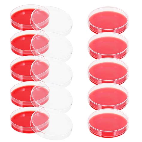 Unbranded 10pcs Infusion Agar Plates Blood Agar Culture Medium