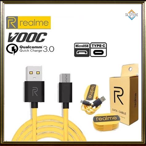 Sl Kabel Data Ori Realme Usb V Micro Dan Type C Fast Charging Vooc