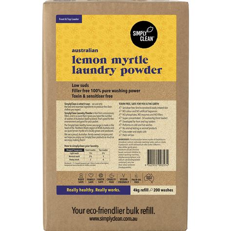 Simply Clean Lemon Myrtle Laundry Powder Enviromart Enviromart