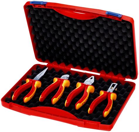 Knipex Chrome Vanadium Steel Pliers Plier Set 10 In Overall Length