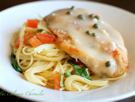 Foodista Recipes Cooking Tips And Food News Chicken Piccata With Angel Hair Pasta