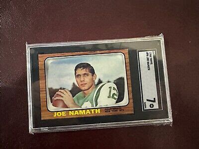 Topps Football Joe Namath Sgc Nm Hof Ebay