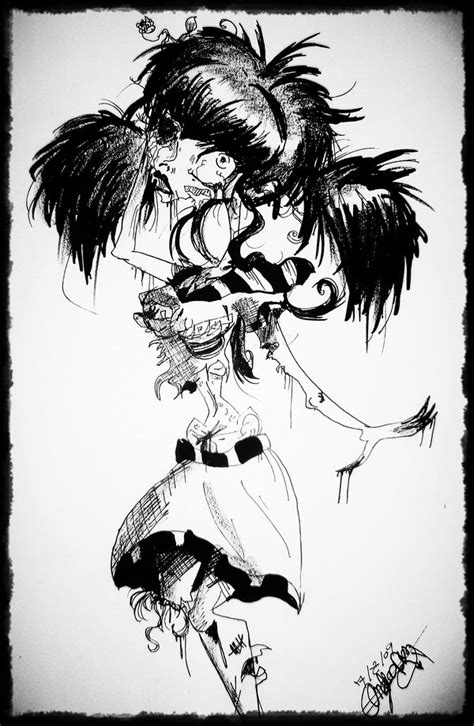 Zombie Girl Drawing at GetDrawings | Free download