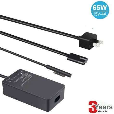 Laptop Charger 65W 15V 4A AC Adapter For Microsoft Surface Pro X Pro 3