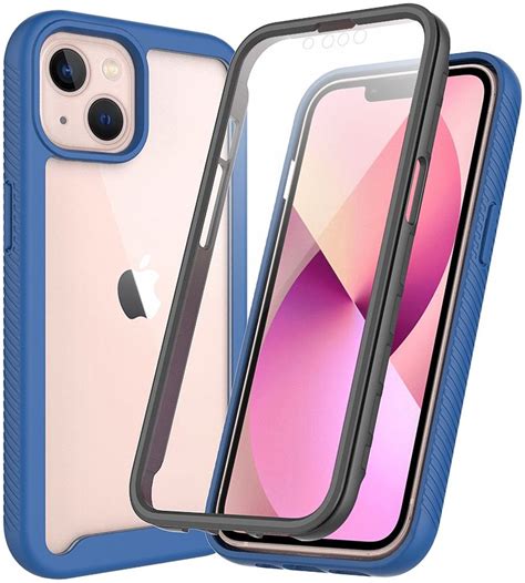 Apple Iphone 13 Mini Hoesje Full Protect 360° Cover Hybride Blauw