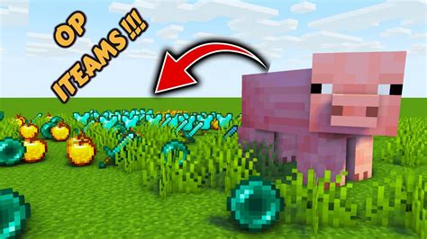 MINECRAFT BUT PIGS DROPS OP ITEAMS YouTube