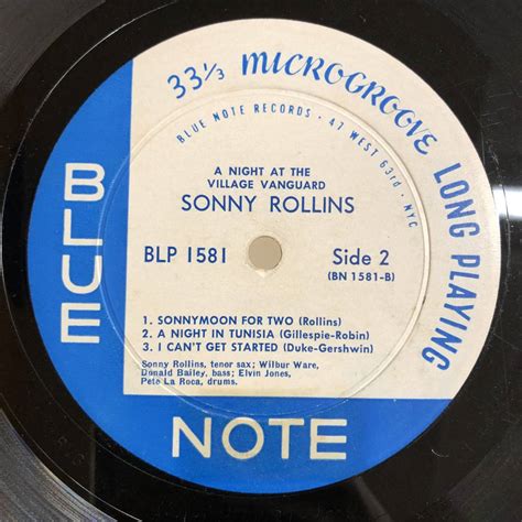 Yahoo Sonny Rollins A Night At The Village Vang