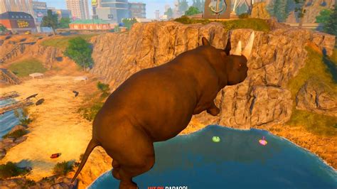 Water Ragdolls Rhino Goat Simulator Euphoria Physics Fails Funny