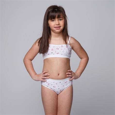 Comprar Conjunto Lingerie Infantil Suti Top Calcinha Menina Mo A A