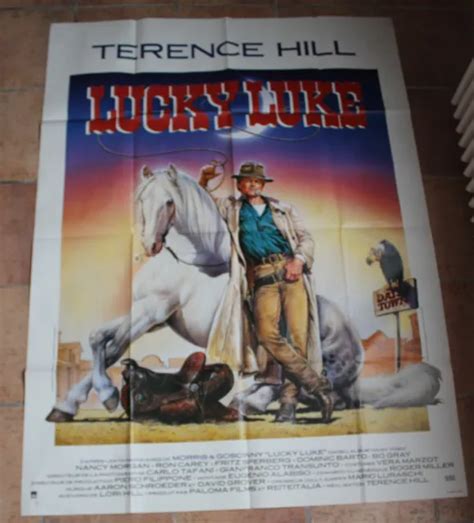 LUCKY LUKE Terence Hill Affiche Cinema Originale 120 X 160 EUR 9 99