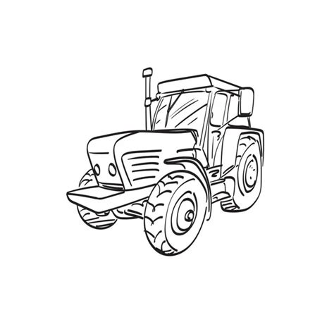 Dibujo Tractor Im Genes De Stock De Arte Vectorial Depositphotos