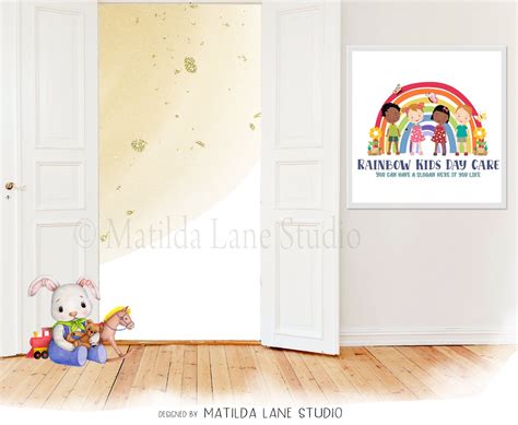 Rainbow Kids Logo, Daycare, Daycare Logo, Kids Logo, Preschool ...