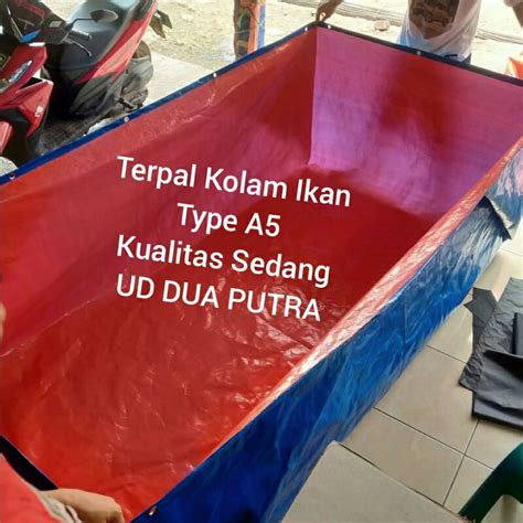 Jual Terpal Kolam Ikan Type A Ukuran P Cm L Cm T Cm