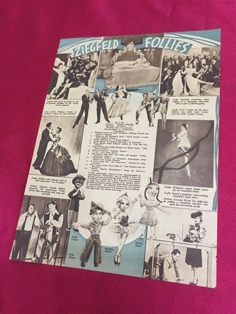 Vintage 1945 ZIEGFELD FOLLIES Film Movie Page, Hobbies & Toys ...