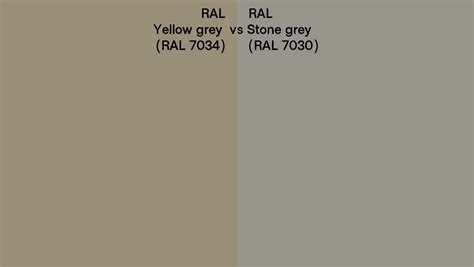 RAL Yellow Grey Vs Stone Grey Side By Side Comparison