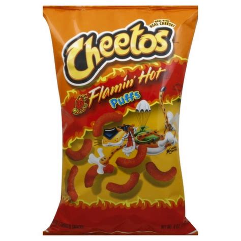 Cheetos Puffs Flamin Hot Cheese Flavored Snacks Lunds And Byerlys