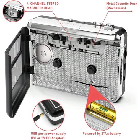 Digitnow Portable Cassette Player Cassette To Mp Converter Capture