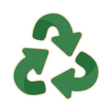 Fl Ches De Symbole De Recyclage Vert Vecteur Gratuite