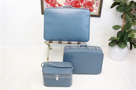 MCM Luggage set of 3 pcs powder blue | - GreStuff