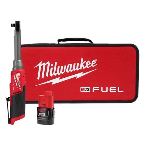 Milwaukee M12 Fuel 12v Lithium Ion Brushless Cordless 38 In Extended Reach High Speed Ratchet