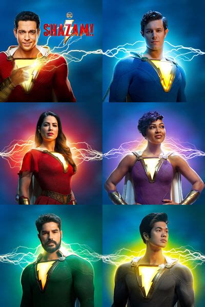 Shazam Family Character Poster by Artlover67 on DeviantArt