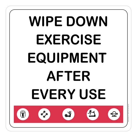 Wipe Down Exercise Equipment