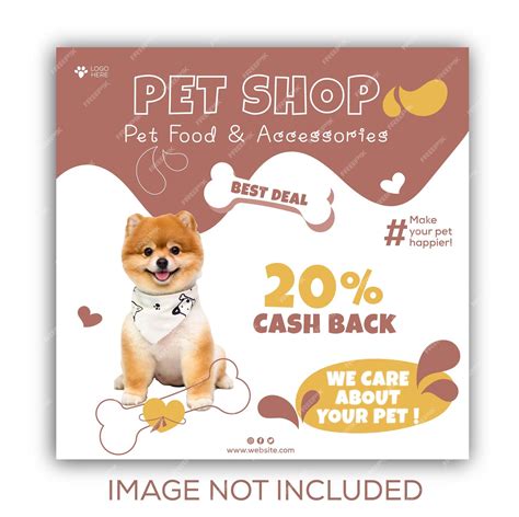 Premium Vector Pet Shop Social Media Template