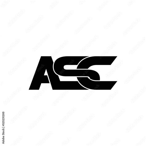 ASC letter monogram logo design vector Stock Vector | Adobe Stock